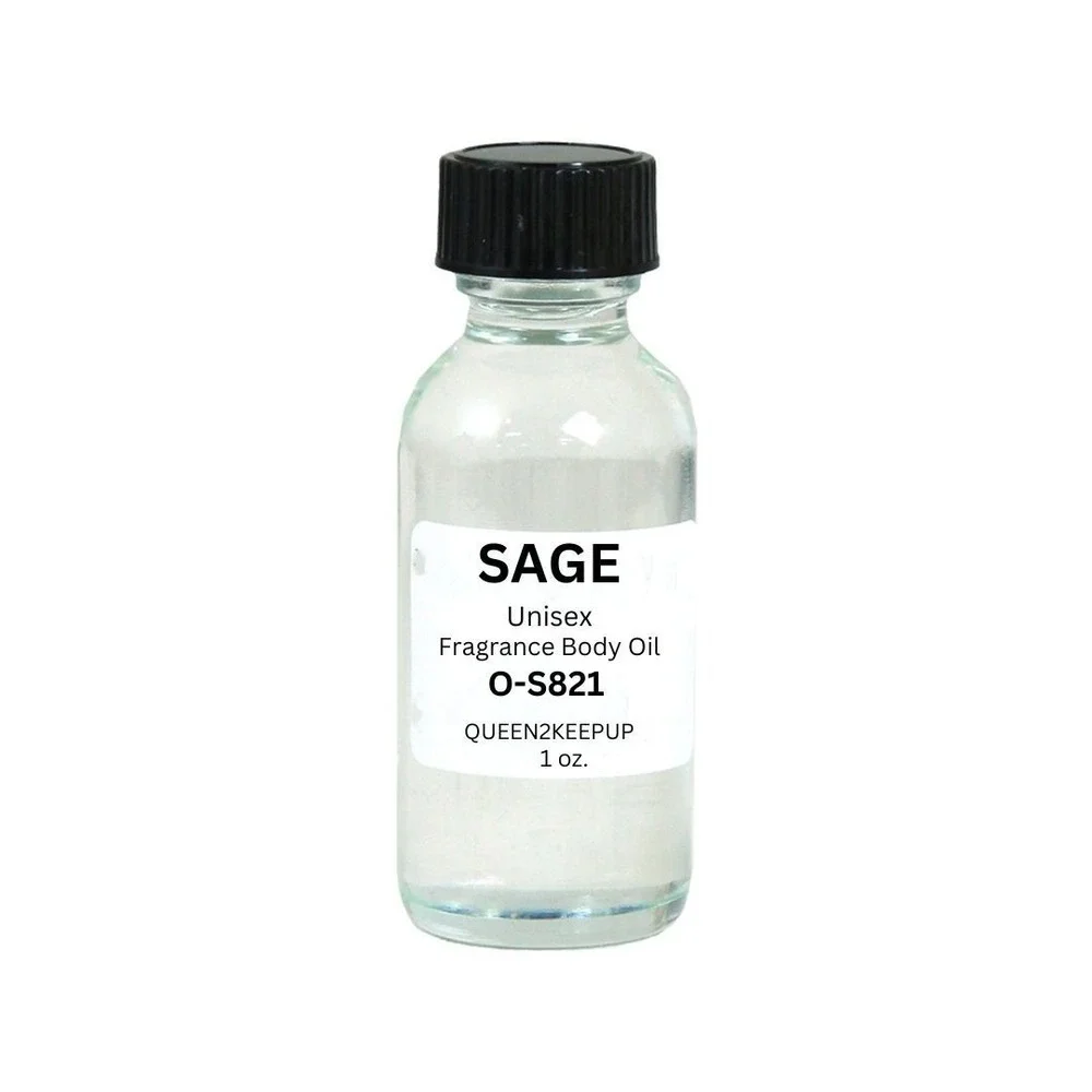 Sage (Unisex) Body Oil 1 oz Fragrance All Natural Scent